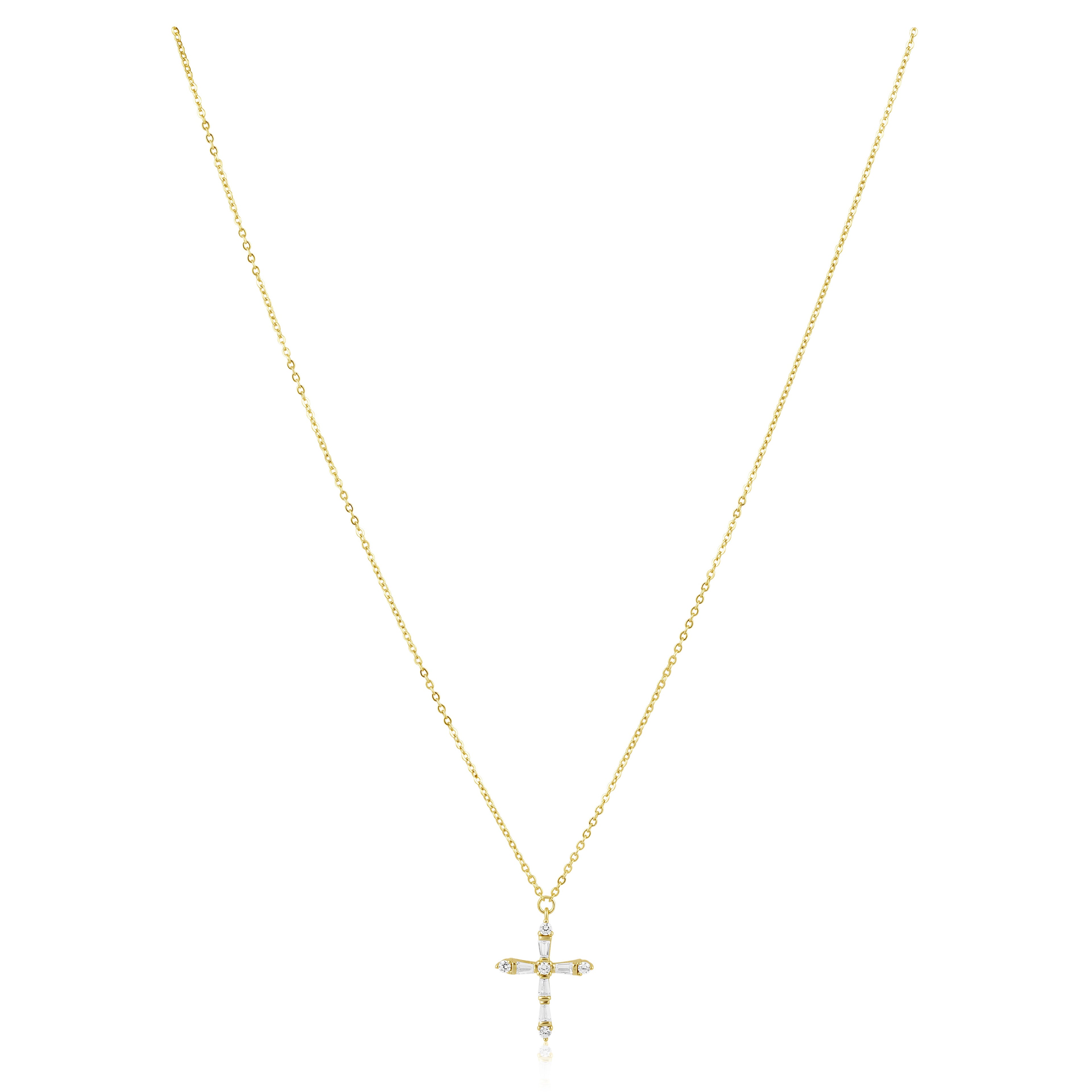 Gabriella CZ Cross Necklace