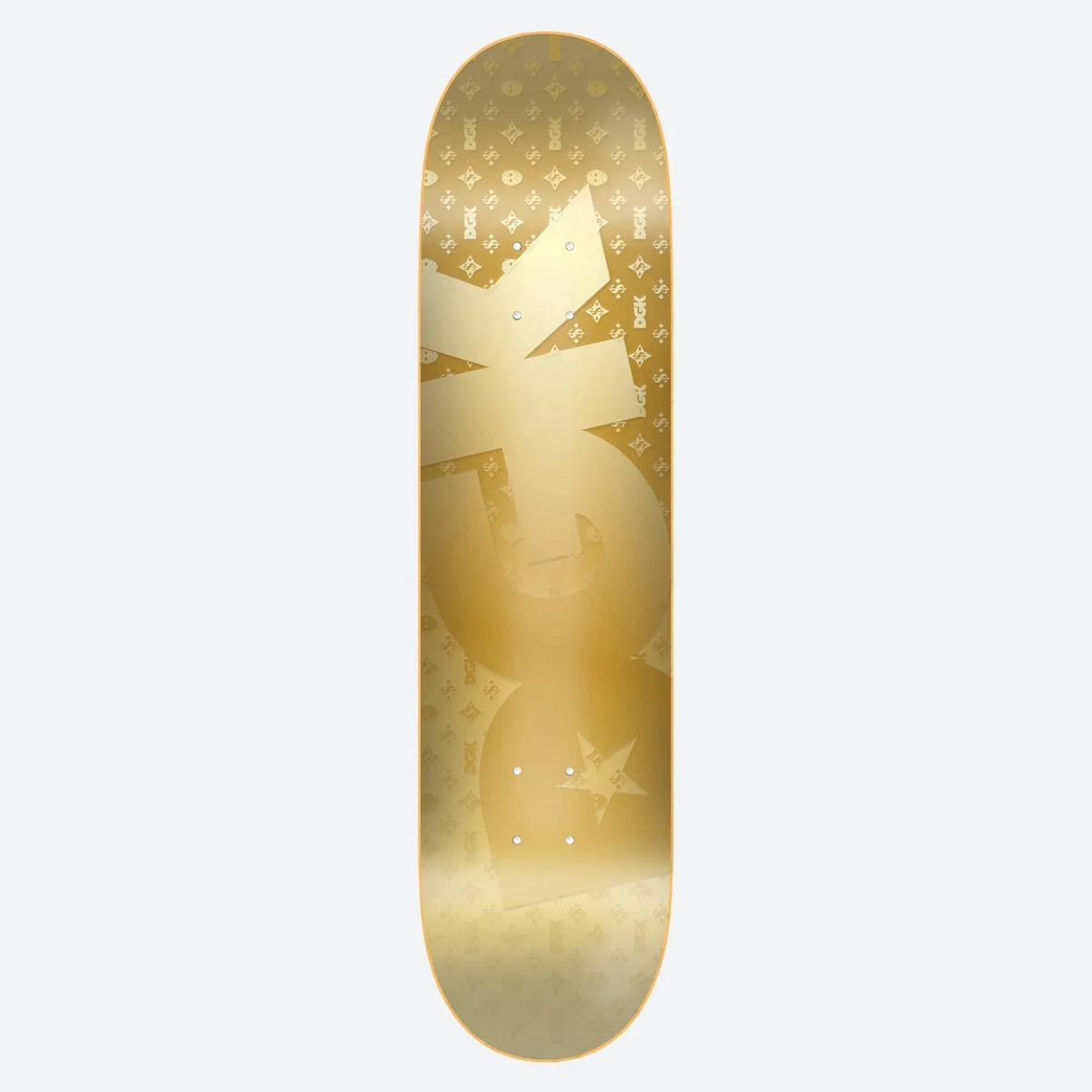 DGK O.G. Logo Foil Skateboard Deck - 8.25″ Gold