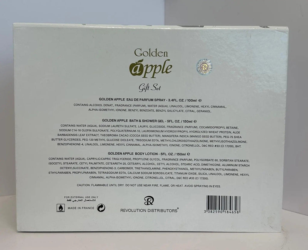Golden Apple For Women EDP Spray (3pc Gift Set)
