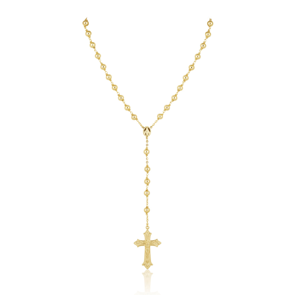 Golden Rosary Lariat
