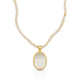 Pearl Pendant Necklace, 18k Gold-Plated Vermeil, 45cm