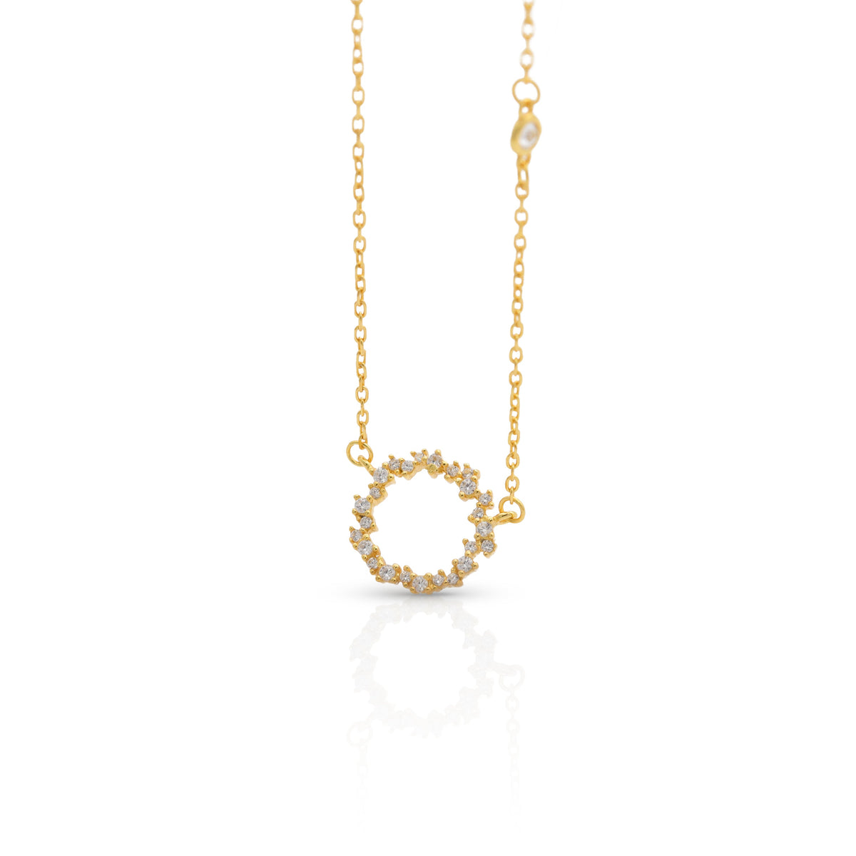 RING CHARM GOLD NECKLACE