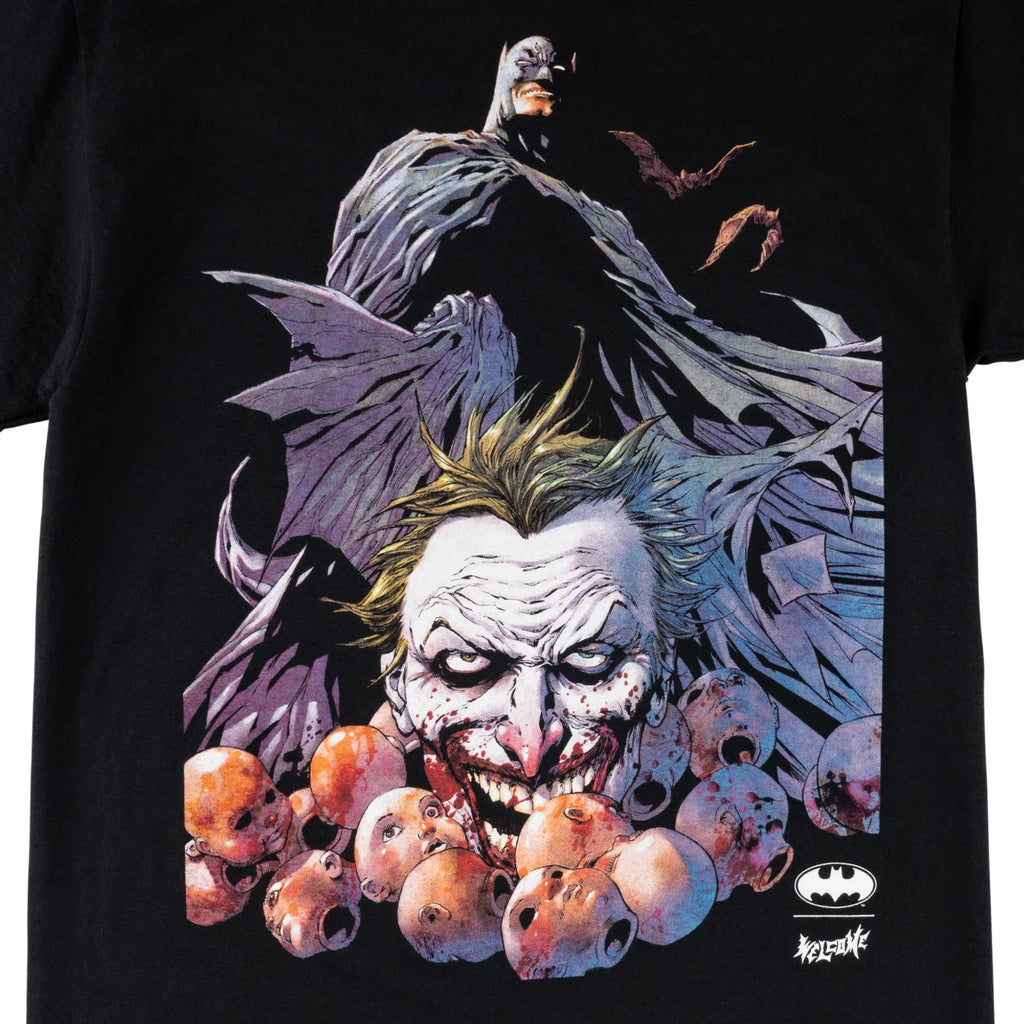 Welcome x Batman Heads Up Tee - Black