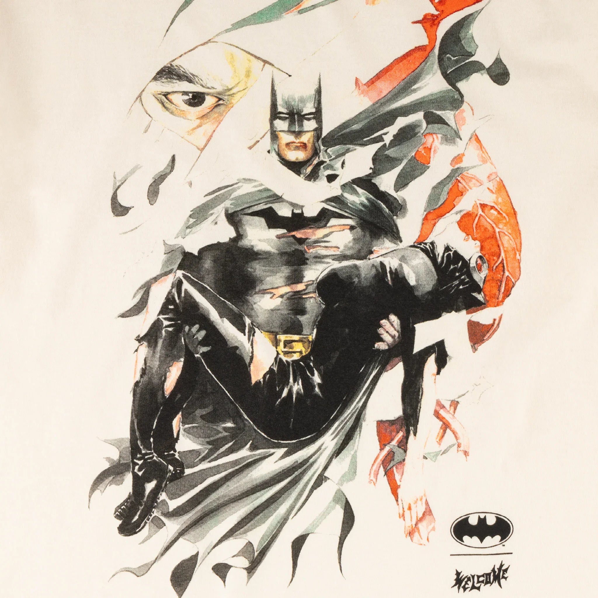 Welcome x Batman Heart of Hush Tee - Bone White