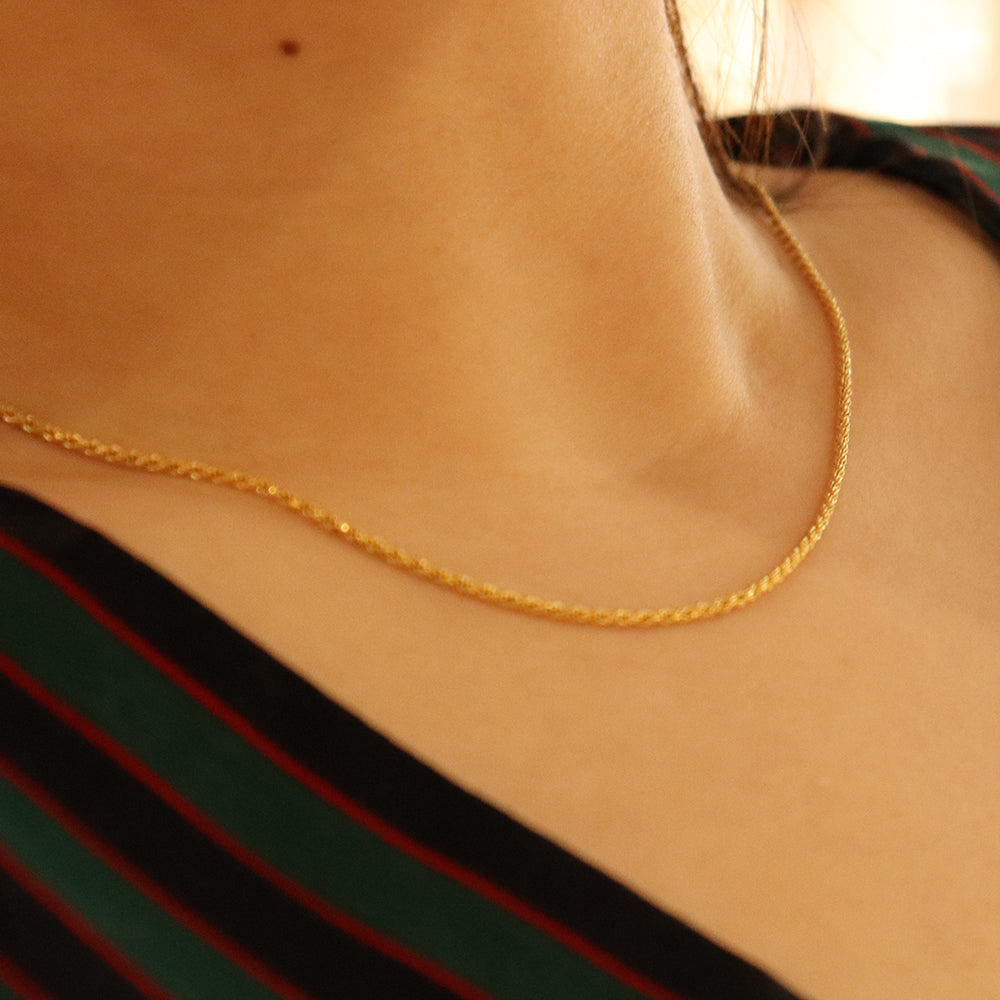 La Daisy 18k Gold-Plated Choker Necklace, 42cm