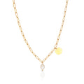 Arianne Labele Gold-Plated Pearl Pendant Necklace