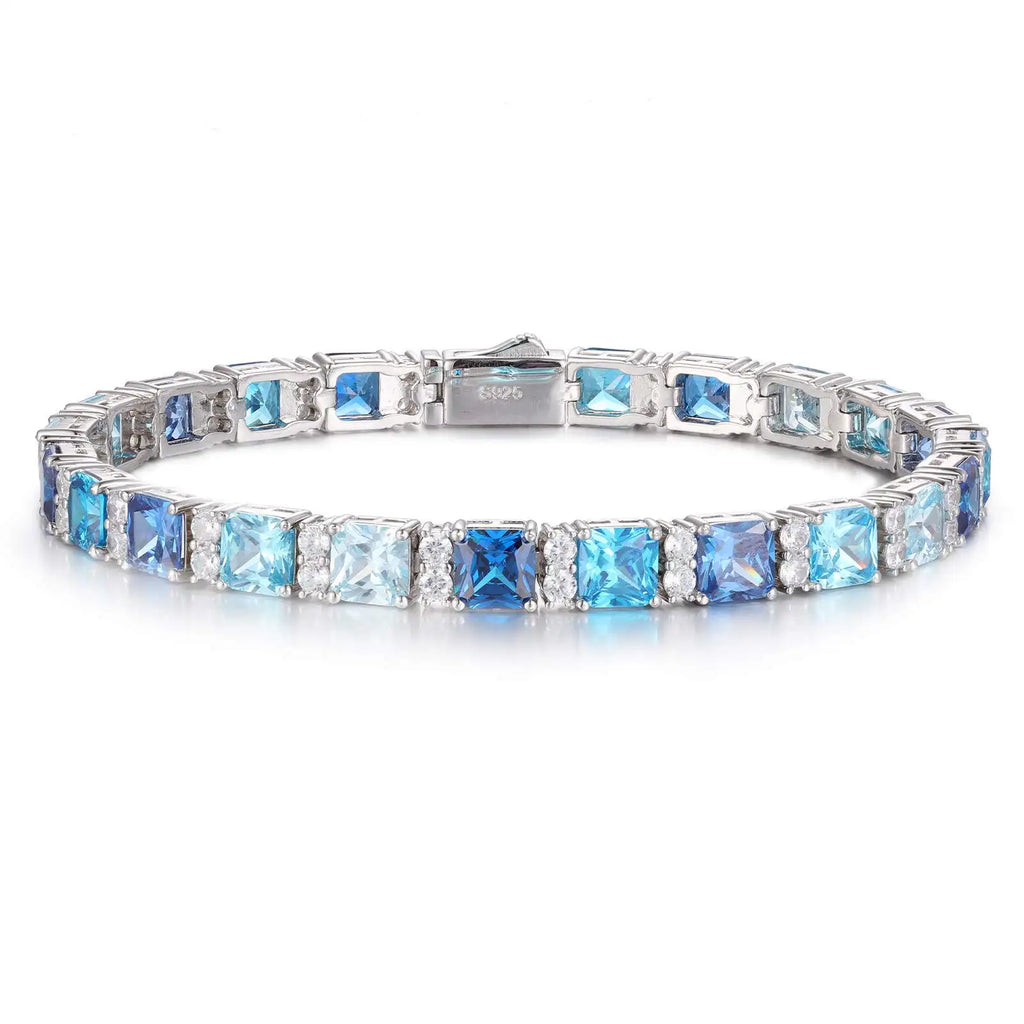 Azure Brilliance Guerilla Choice Bracelet / Sterling Silver 925