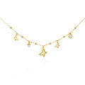 Jasmine Gold-Plated Woven Charm Necklace