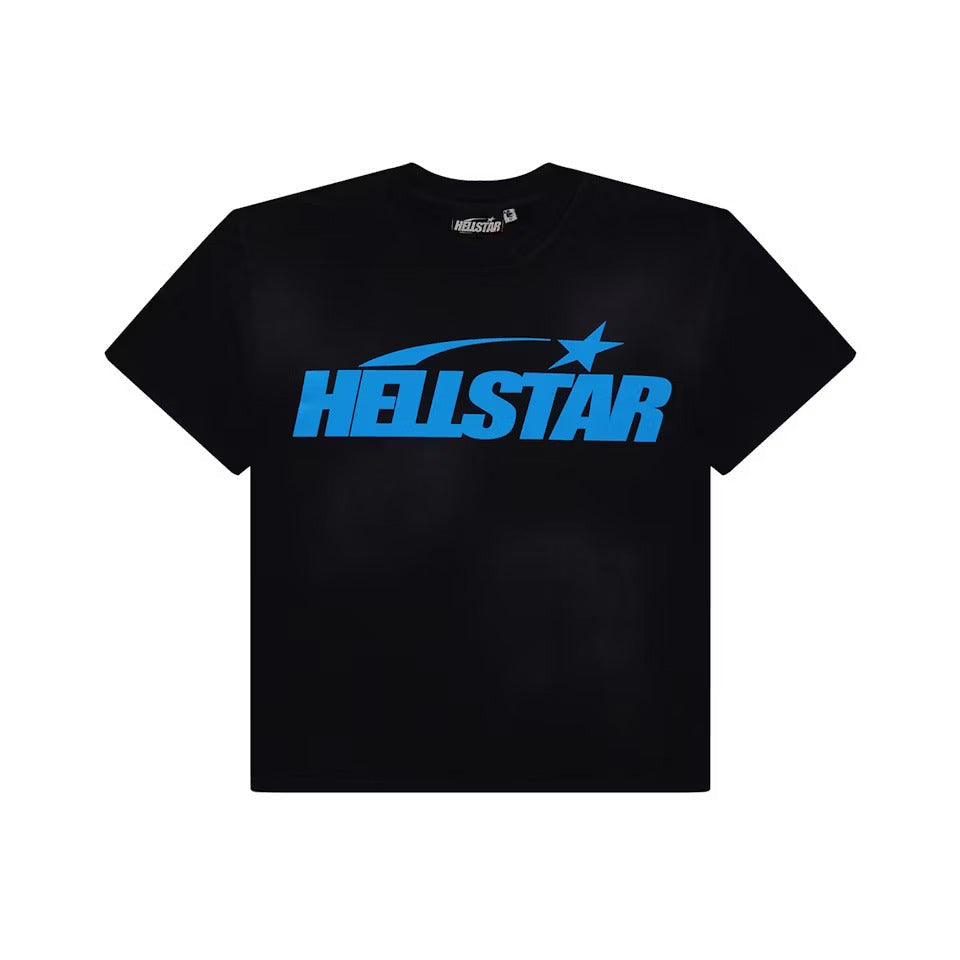 Hellstar Classic T-shirt (Gel Print) Black/Blue