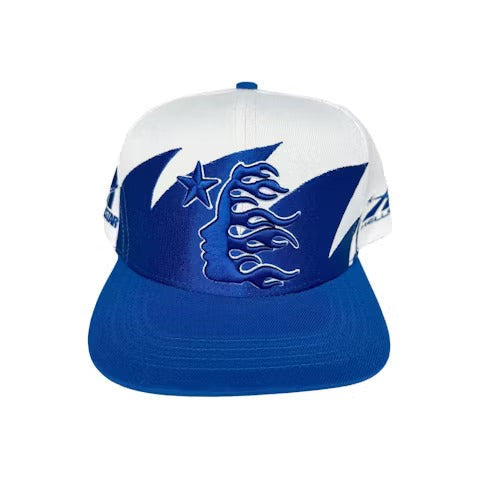 Hellstar Shark Teeth Snapback Off White/Royal Blue