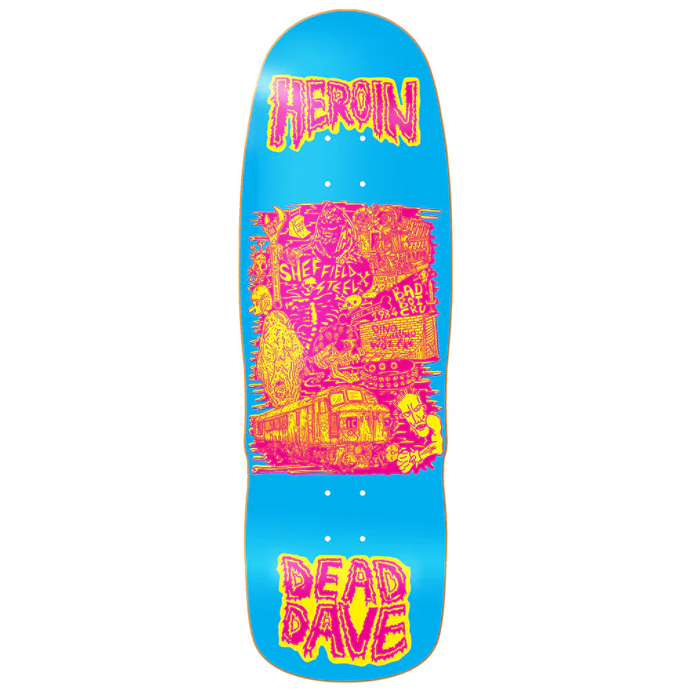 Heroin Dead Dave Allegory of Fear Skateboard Deck - 10.1″