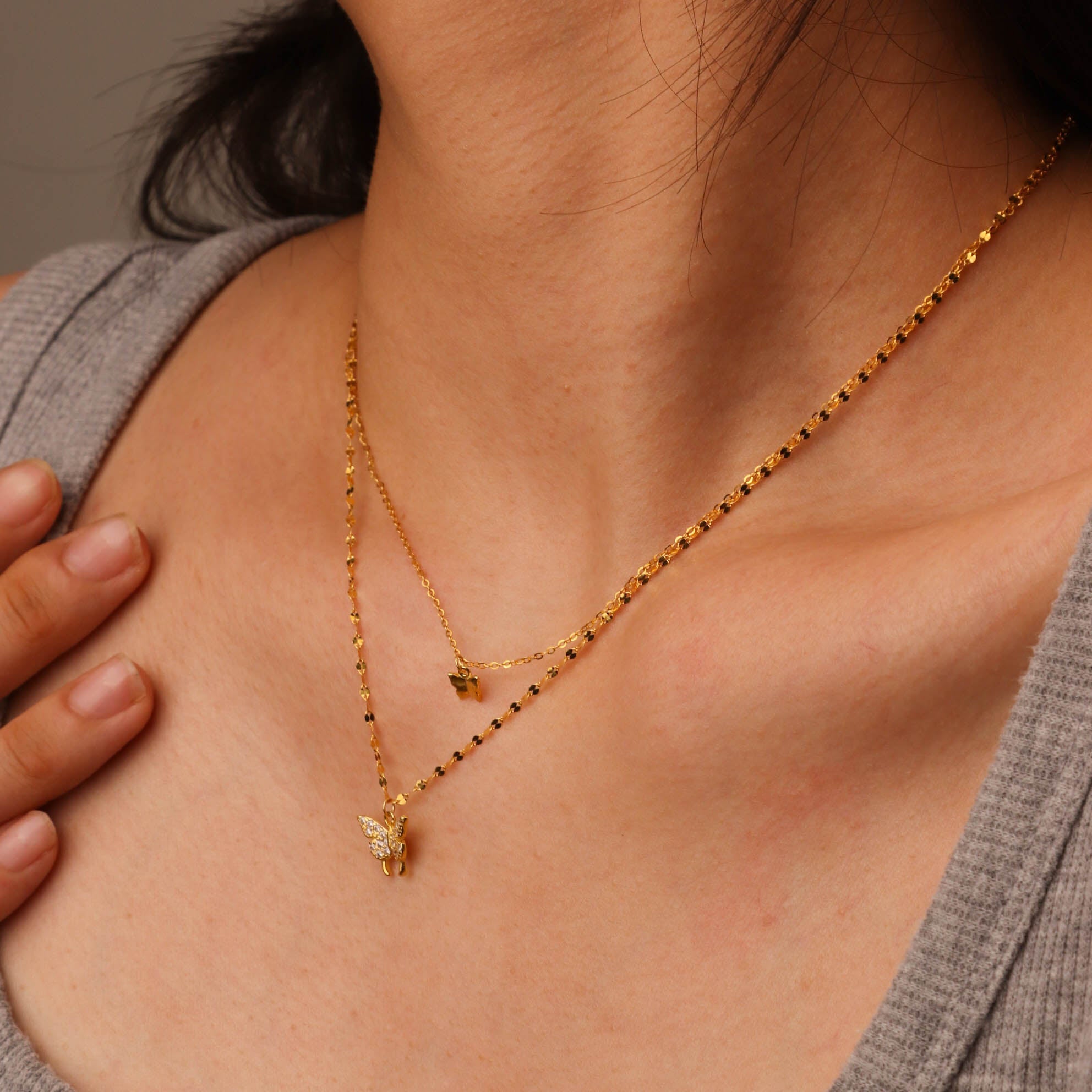 CHRISTIA BUTTERFLY NECKLACE