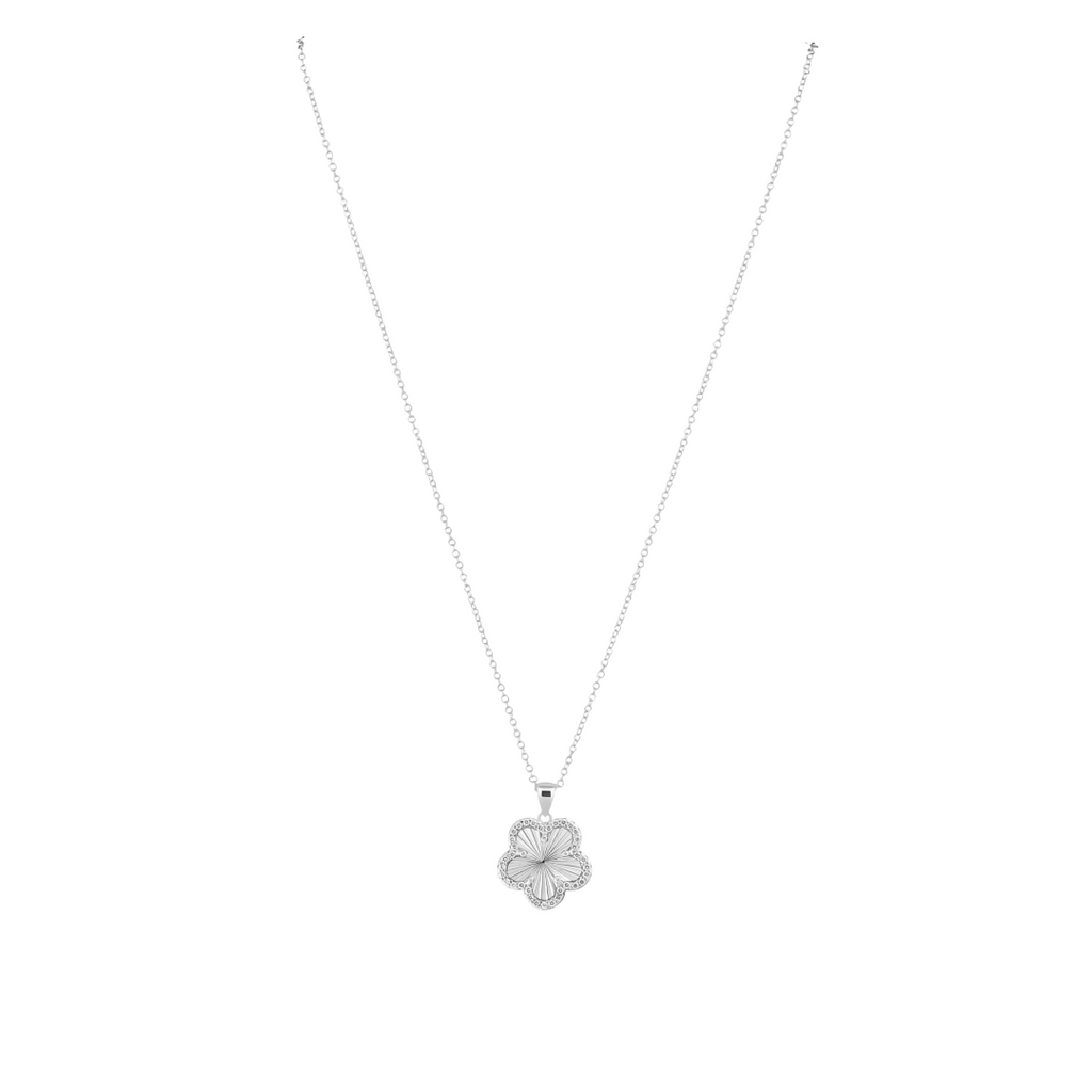 Adeline Pave Outline Pendant Necklace