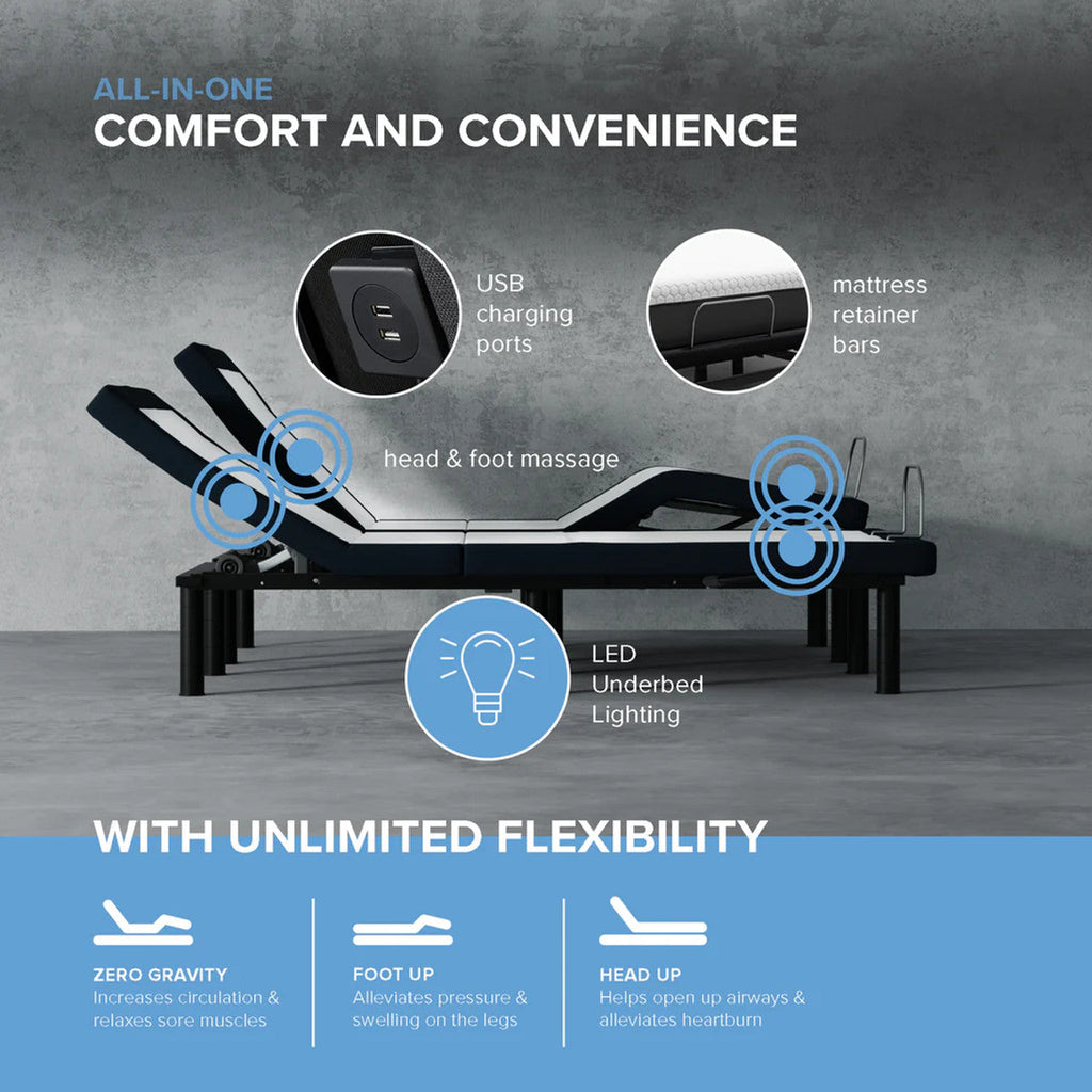 Adjustable Base- Wireless Plus - Head Foot