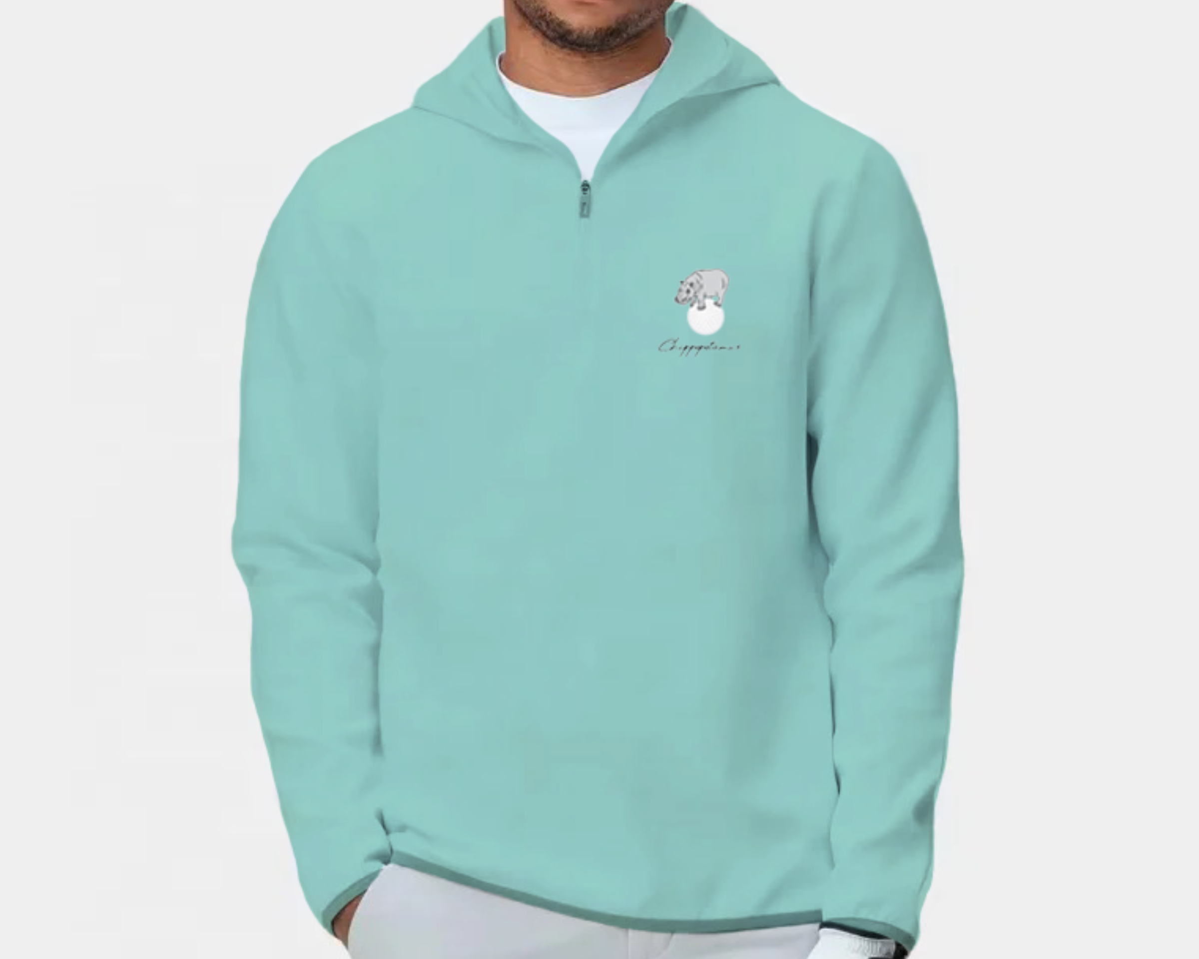 Mint Green Men's Hoodie