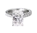 5.0ct Radiant Cut Moissanite Diamond Engagement Ring