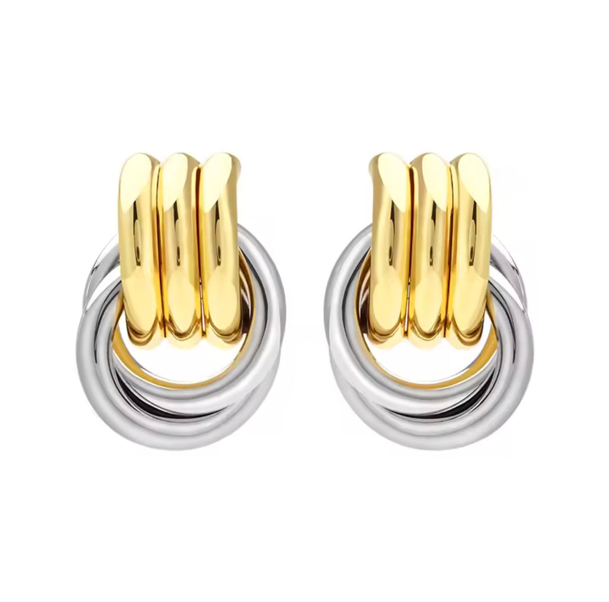 Dylan Two Tone Statement Earring