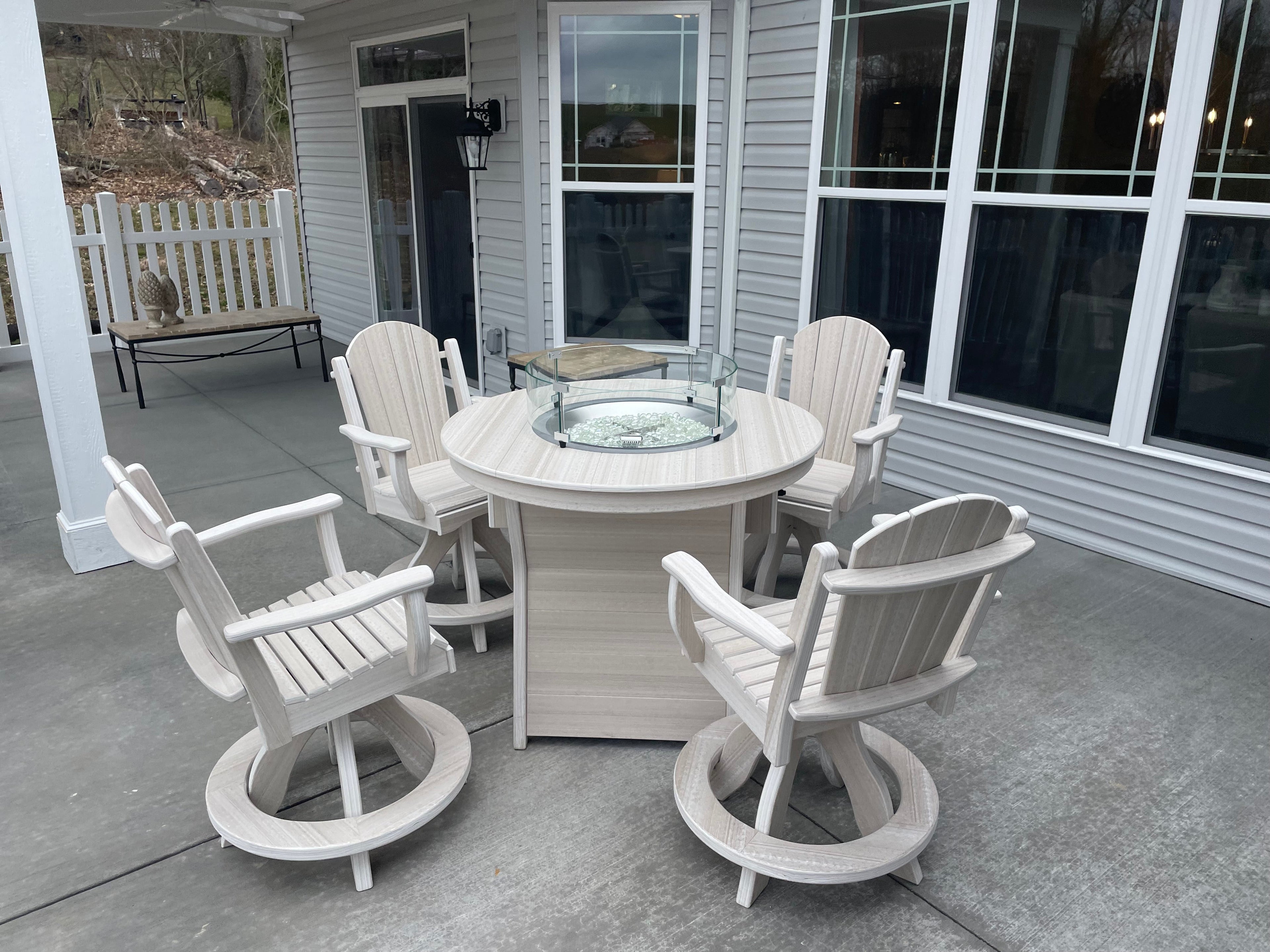 Shelly Round Fire Table