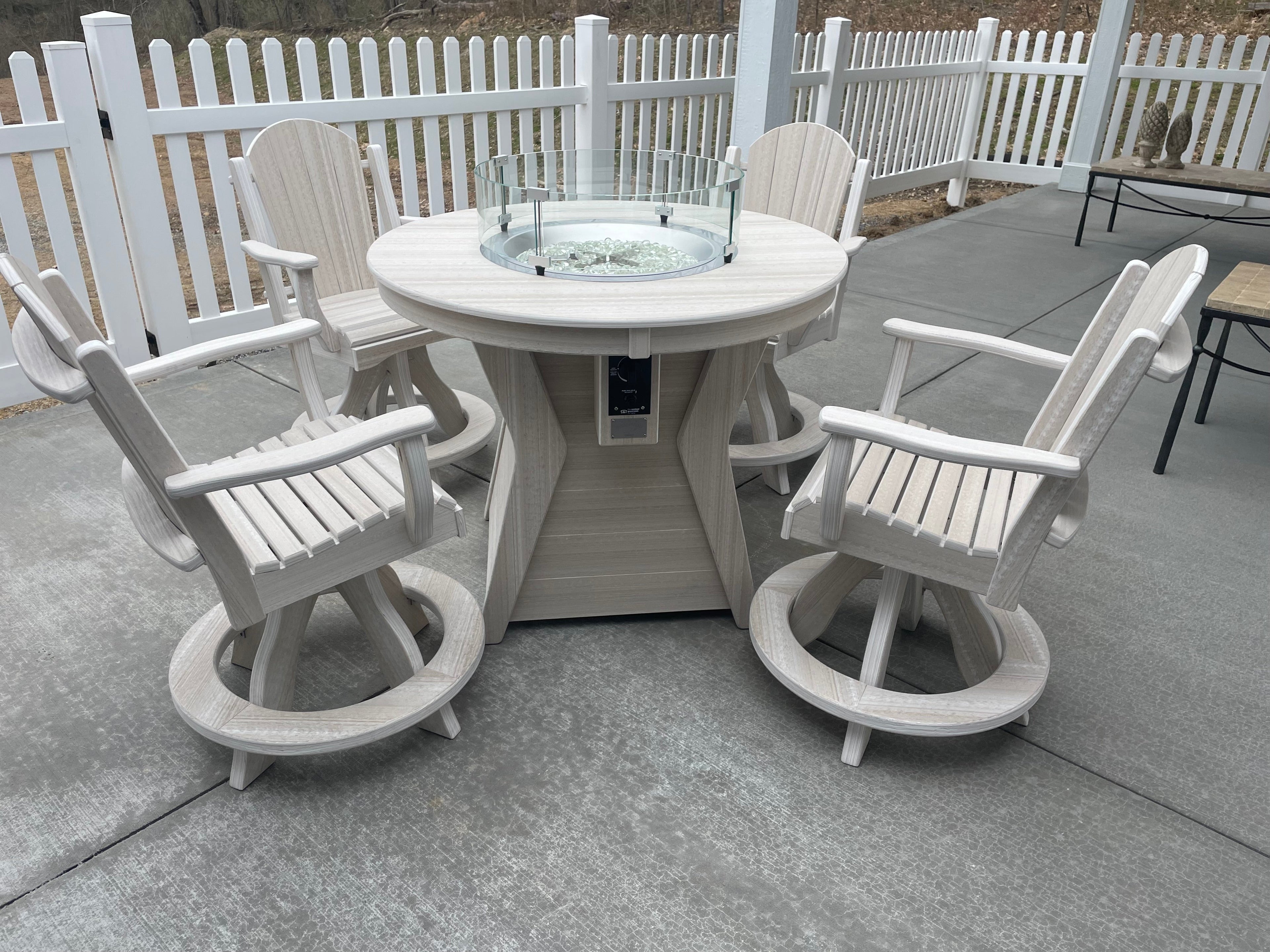 Shelly Round Fire Table