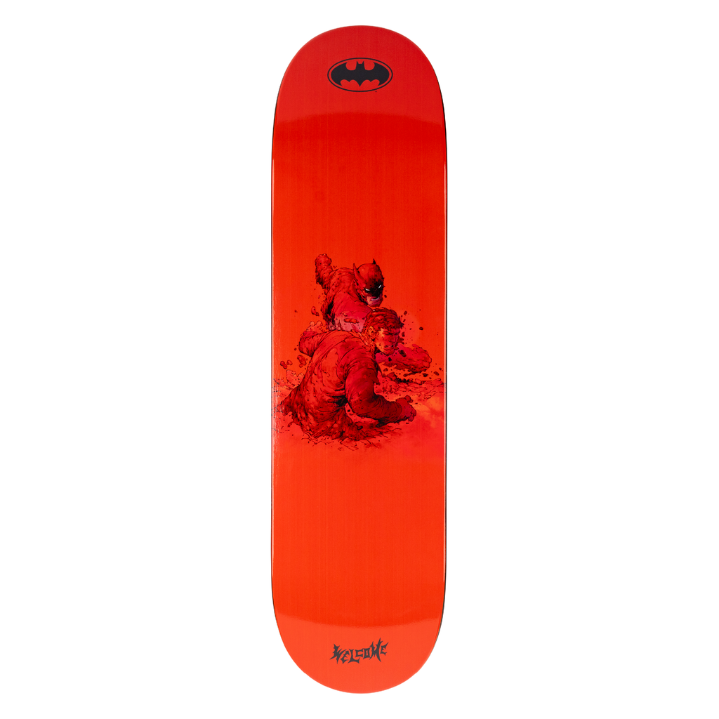 Welcome x Batman Knockout on Popsicle Deck - 8.25″ Red/Black Dip