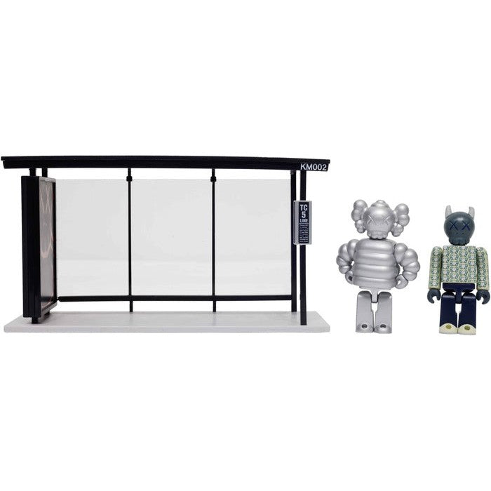 KAWS x Medicom Bus Stop Series Volume 3 Vinyl Toy Silver/Green