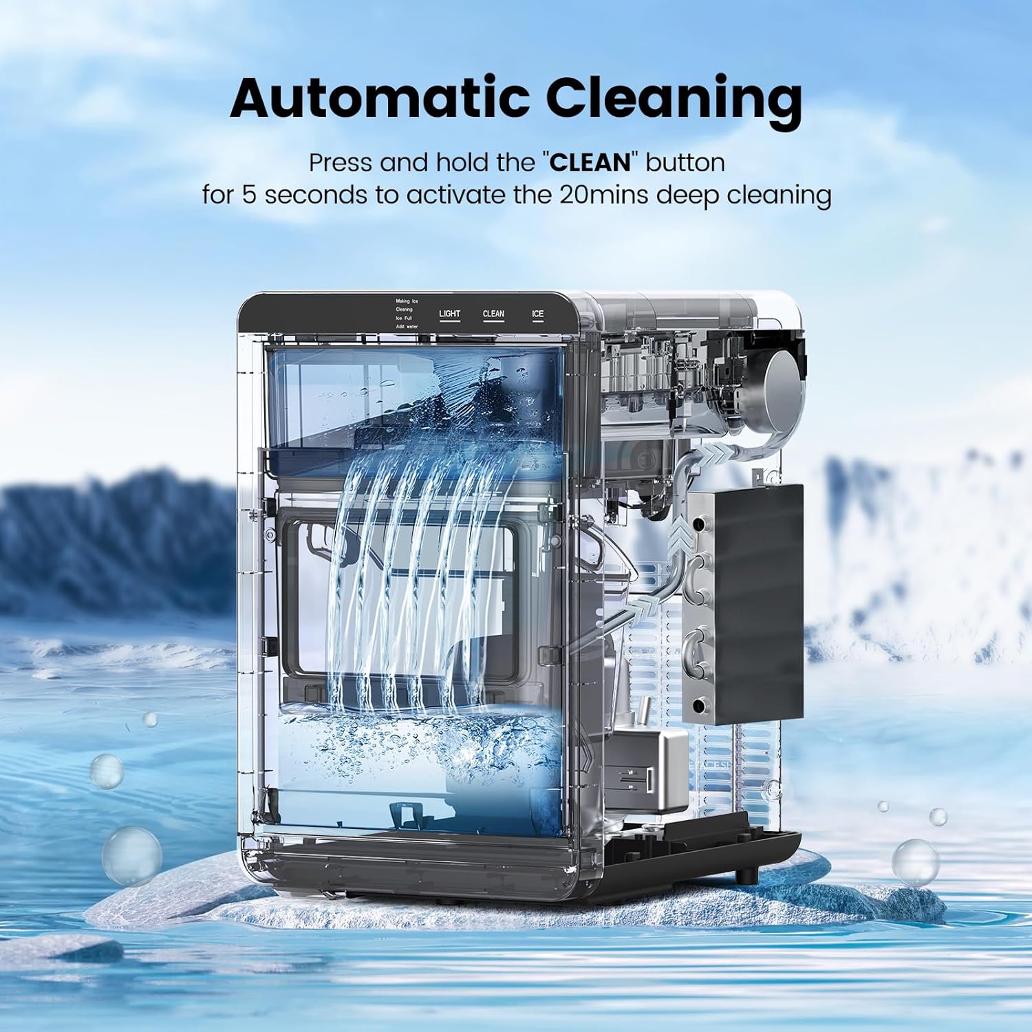 Kismile Nugget Ice Maker Countertop 58020RIM0