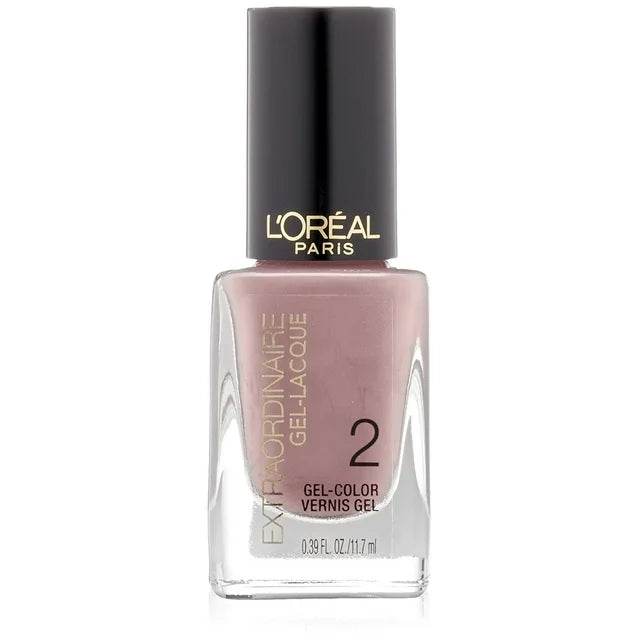 Loreal Paris Extraordinaire Gel-Lacque 1-2-3 Nail Color, 715 In With The Nude, 0.39 Fluid Ounce
