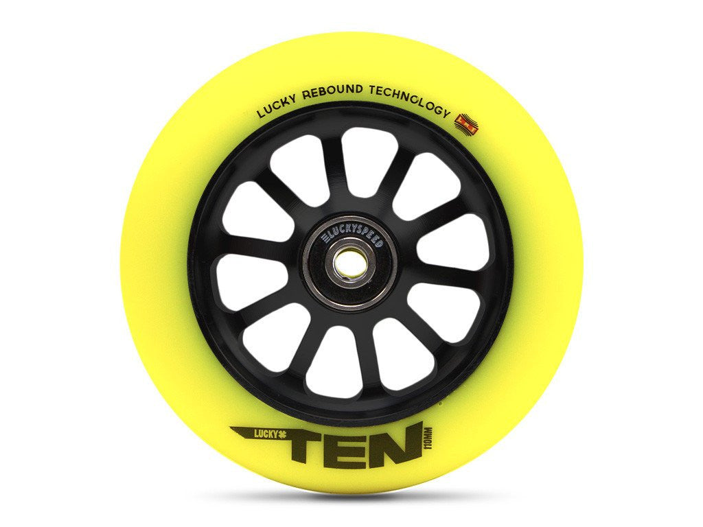 Lucky Scooter Wheel 2016 TEN 120mm - Black/Hi-Liter Yellow