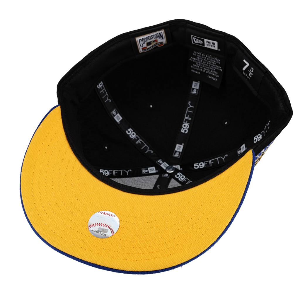 Seattle Mariners Script compass Logo Black New Era 59Fifty Fitted Hat