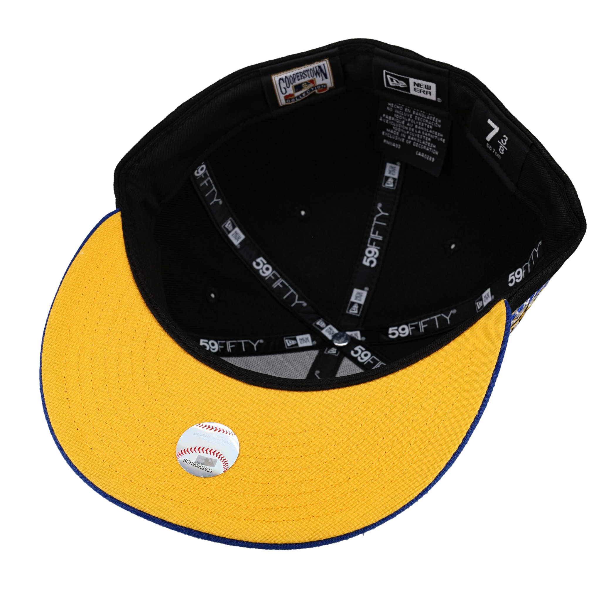 Seattle Mariners Script compass Logo Black New Era 59Fifty Fitted Hat