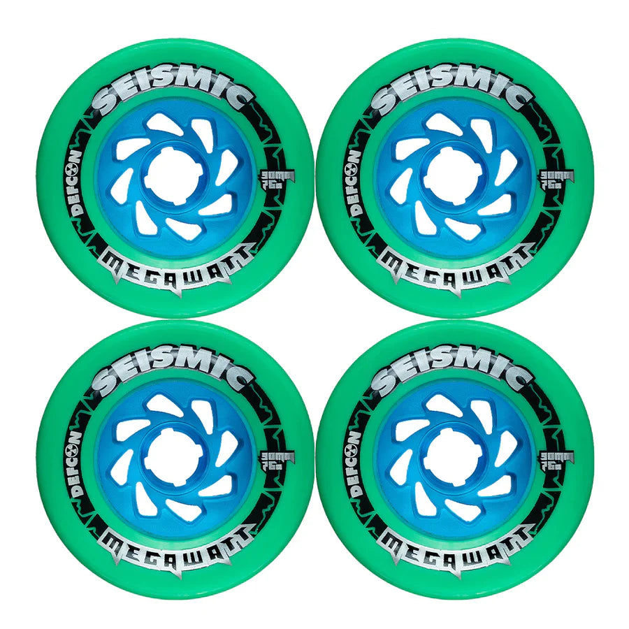 Seismic Megawatt Defcon Wheels 90x58mm 76a - Mint (Set of 4)