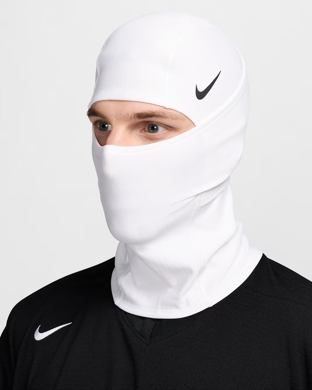 Nike Pro THERMA-FIT Hyperwarm Hood Black/White Ski Mask “Sheisty”