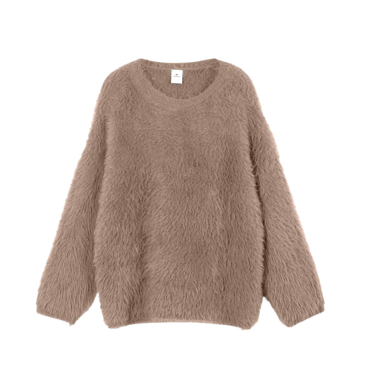 Color Imitation Marten round Neck Sweater Women Wind Soft Knitted Basic