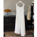 French Vintage Court High Grade Slim Fit Sleeveless U Neck Dress Women Summer Waist Tight Design