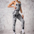 Beauty Back Skinny Yoga Clothes Seamless Tight Package One Piece Clothes Running Fitness Jumpsuit