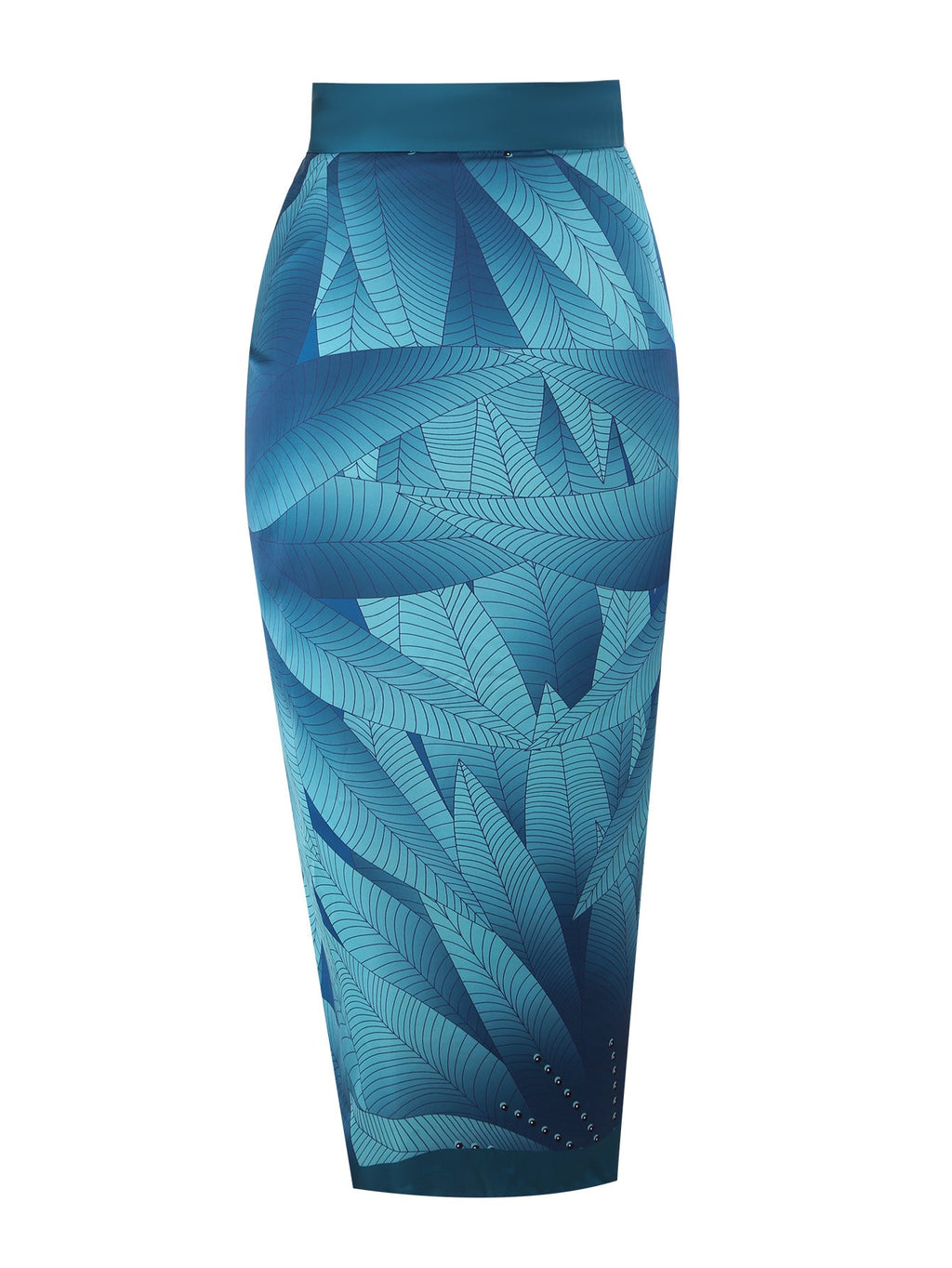 Lonkey French One Piece Two Piece Set Swimsuit Leaf Printed Sheath Dress Conservative Halter Swimsuit Women