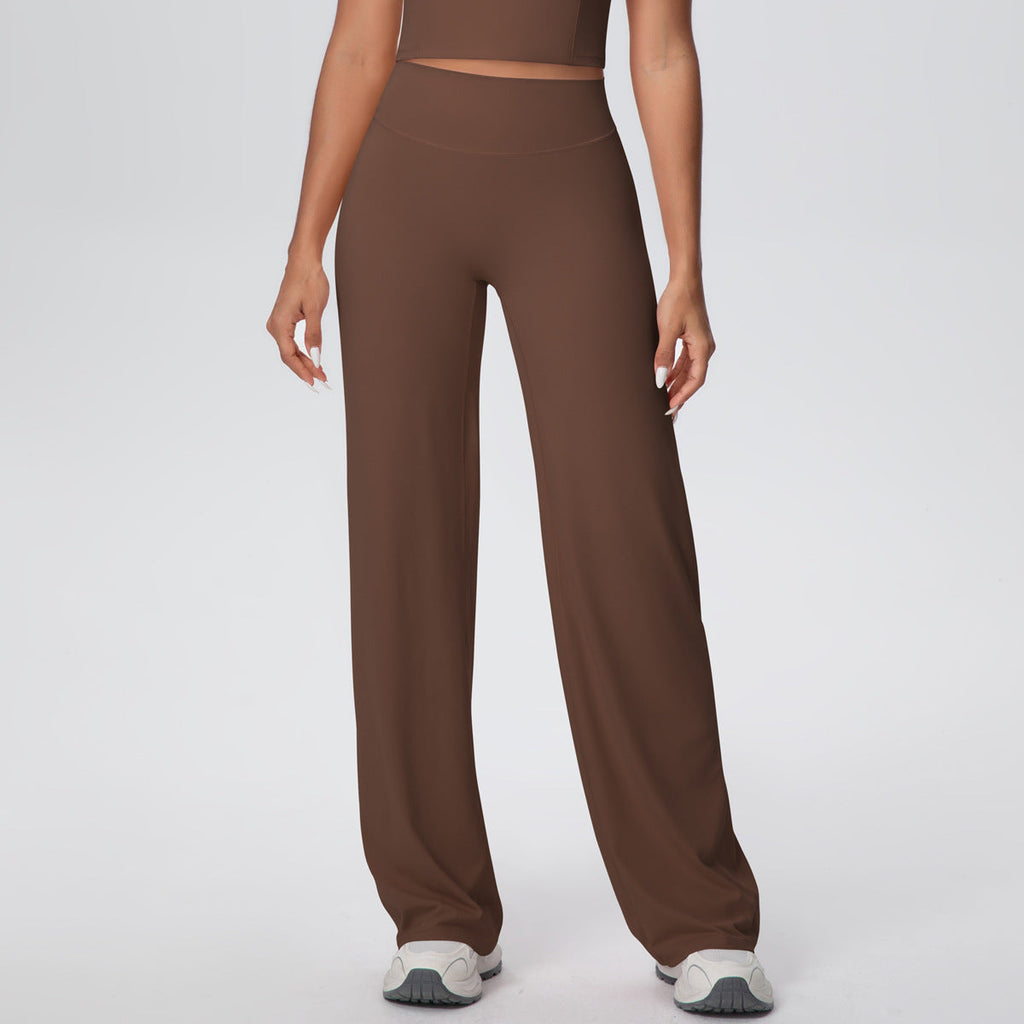 Yoga Pants Thin Skin Friendly High Waist Straight Pants Loose Thin Yoga Wear Sports Outdoor Workout Clothes