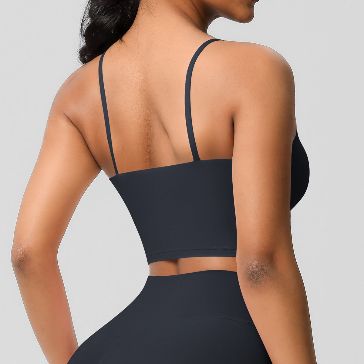 Yoga Jacket Sports Solid Color Underwear with Chest Pad Thin Strap Beauty Back Fitness Vest Camisole Yoga Clothes