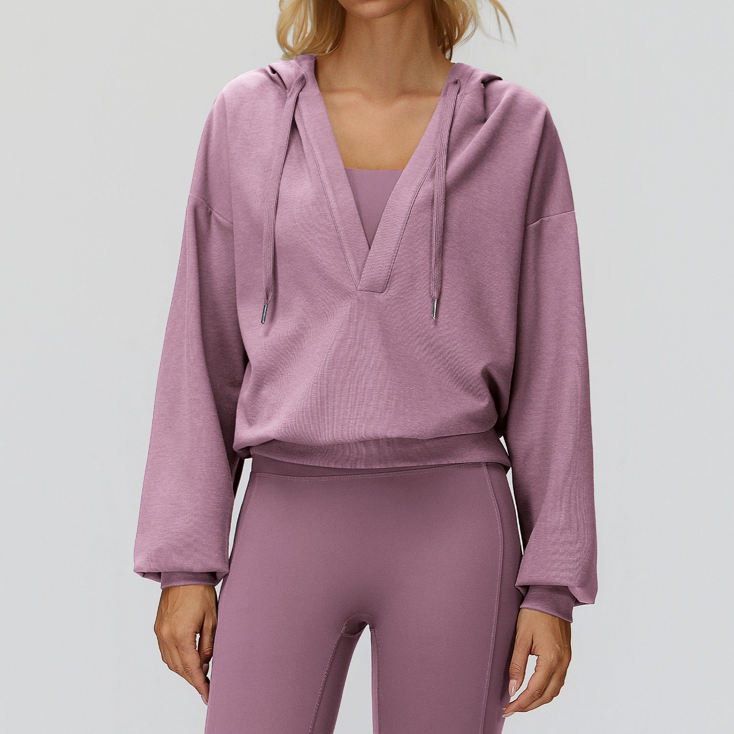 Big Pocket Cap Coat Large V neck Loose Comfortable Outdoor Top Outdoor Running Exercise Coat