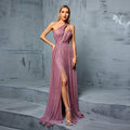 Dress Sleeveless Slim Fit High Waist Velvet Sexy Cutout Split Dress Maxi Dress for Women Vacation