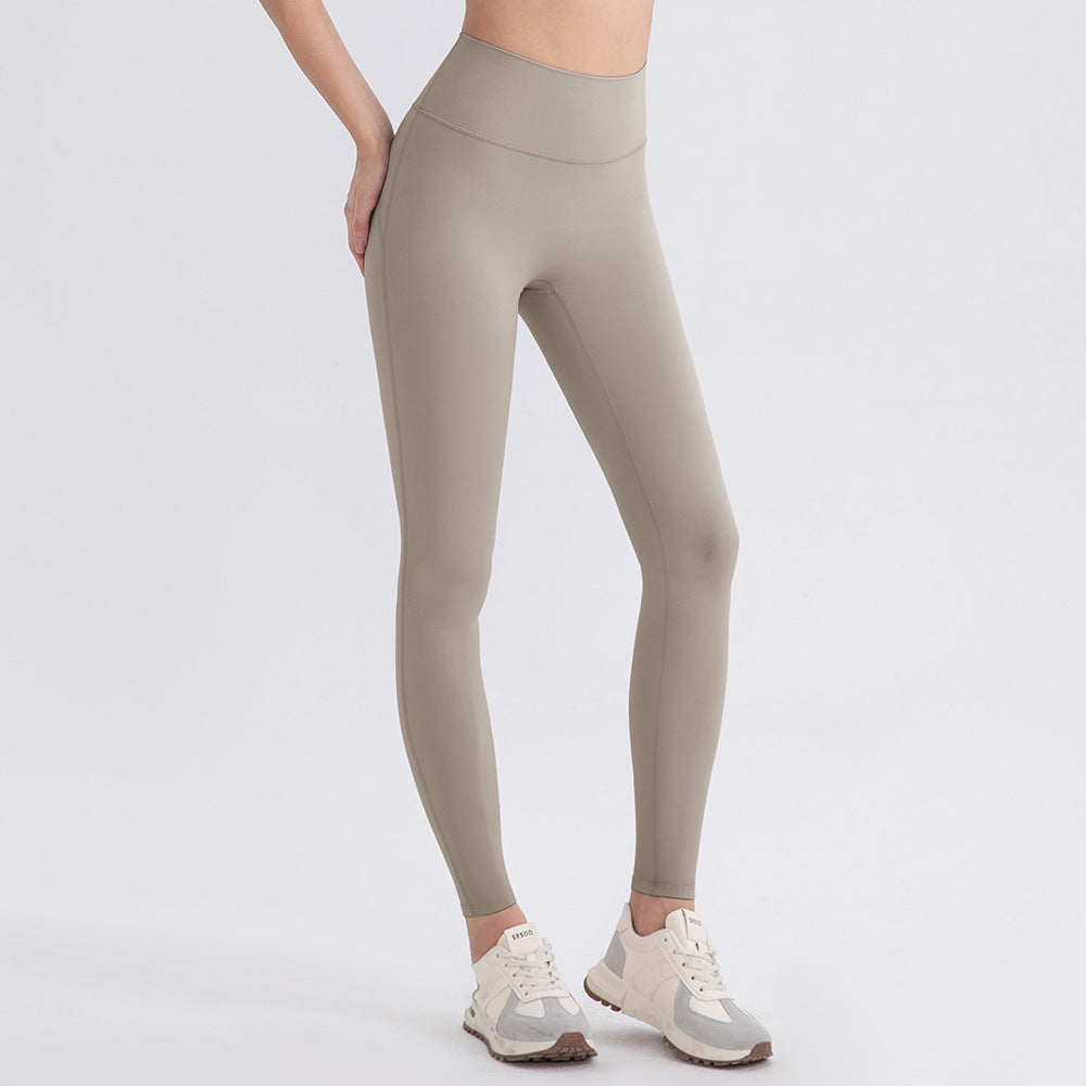 Hip Lifting Yoga Trousers Lulu Raw Yarn Double 66 Lycra Water Mill High Waist Tights Pilates