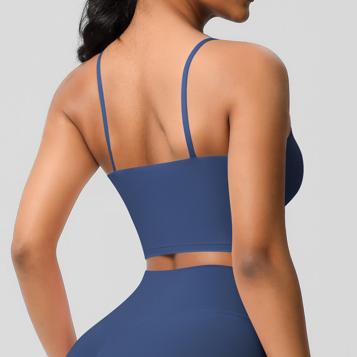 Yoga Jacket Sports Solid Color Underwear with Chest Pad Thin Strap Beauty Back Fitness Vest Camisole Yoga Clothes