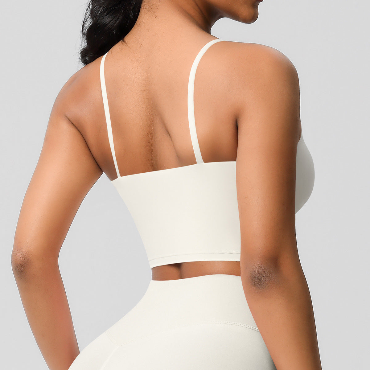 Yoga Jacket Sports Solid Color Underwear with Chest Pad Thin Strap Beauty Back Fitness Vest Camisole Yoga Clothes