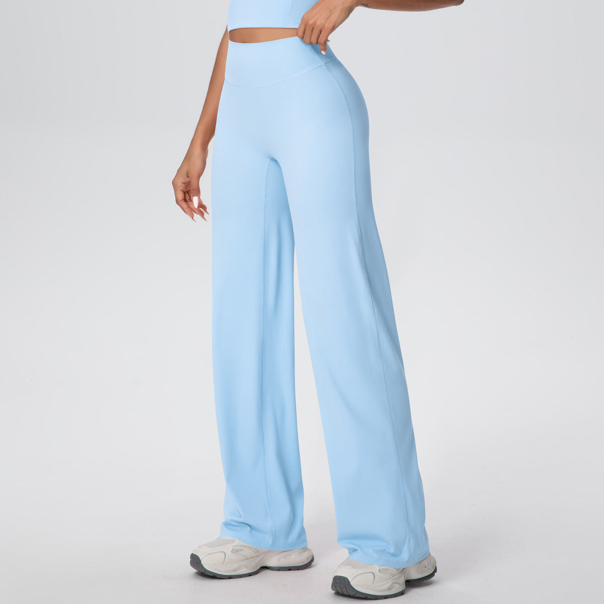 Yoga Pants Thin Skin Friendly High Waist Straight Pants Loose Thin Yoga Wear Sports Outdoor Workout Clothes