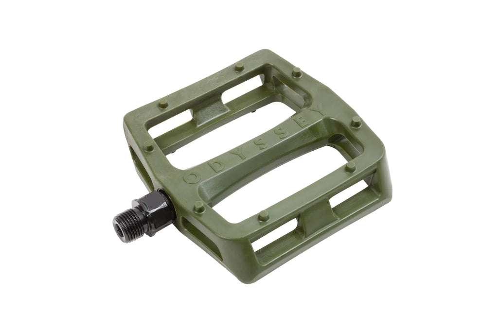 Odyssey BMX Grandstand V2 PC Pedals 9/16″ - Army Green