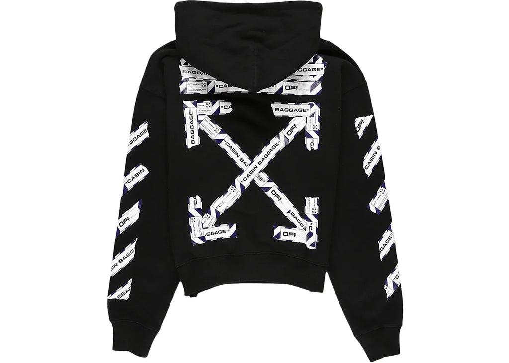 OFF-WHITE Airport Tape Hoodie (Black)