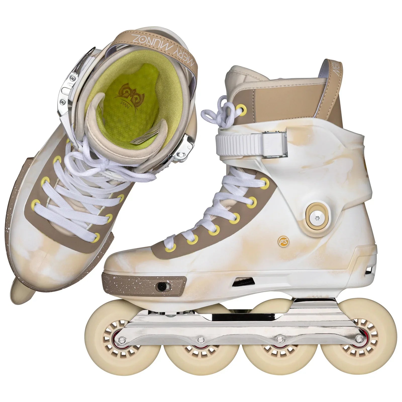 Powerslide Next Mery Munoz Pro 80 Aggressive Inline Skates Complete - Sand