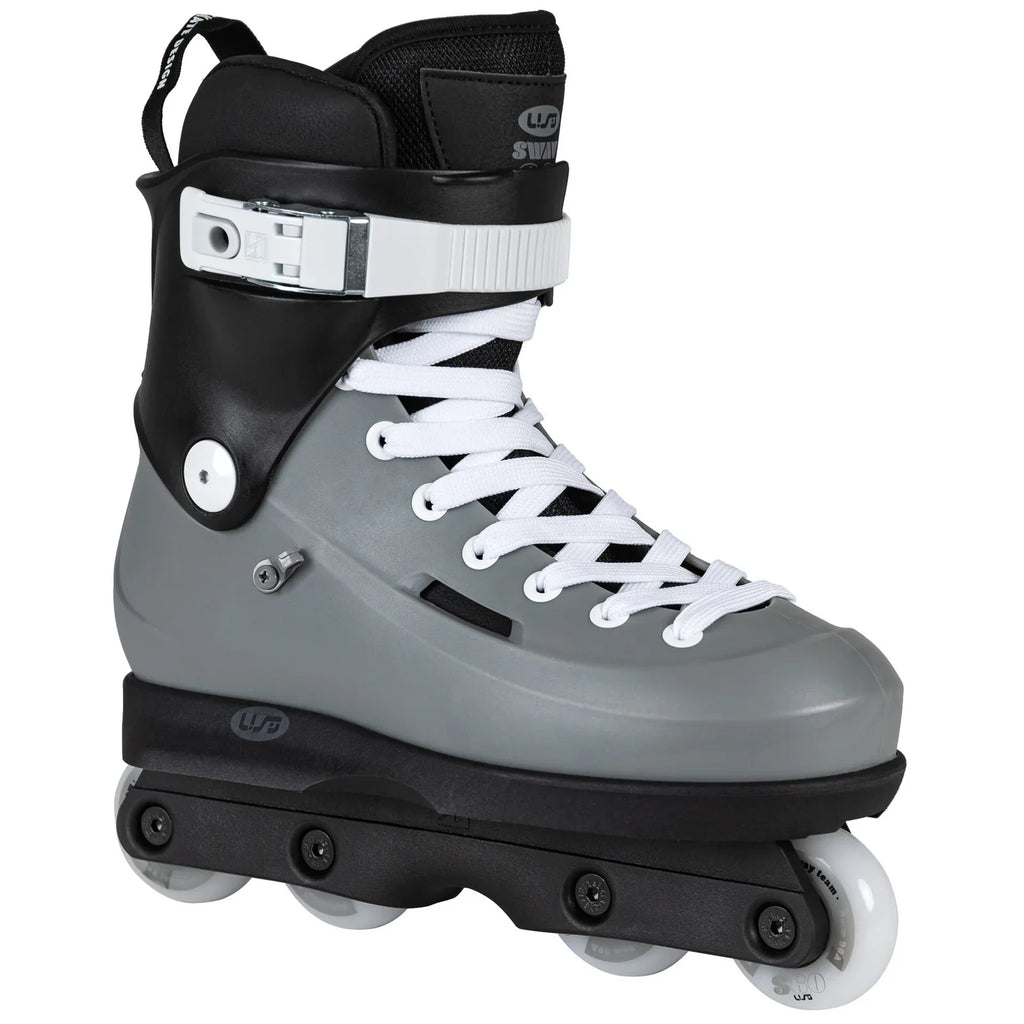 USD Sway Team 60 Aggressive Inline Skates Complete - Grey/White/Black
