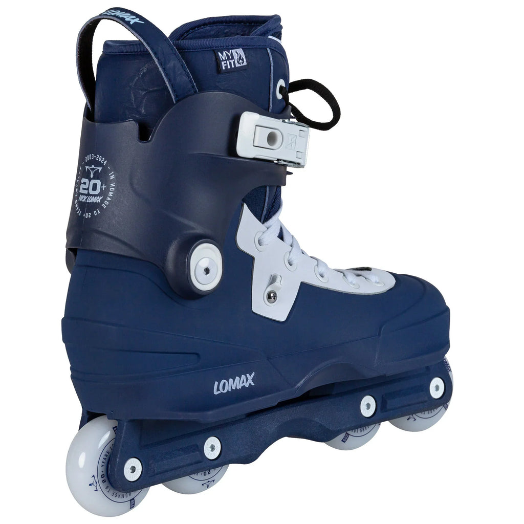 USD Aeon Nick Lomax Pro II 60 Aggressive Inline Skates Complete - Blue/White