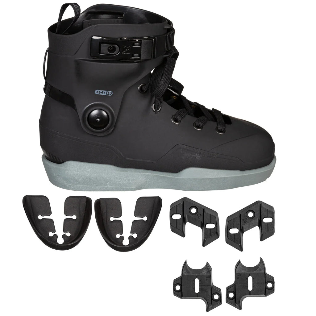 IQON ACT Interlink Skates Boot Only - Black/Grey